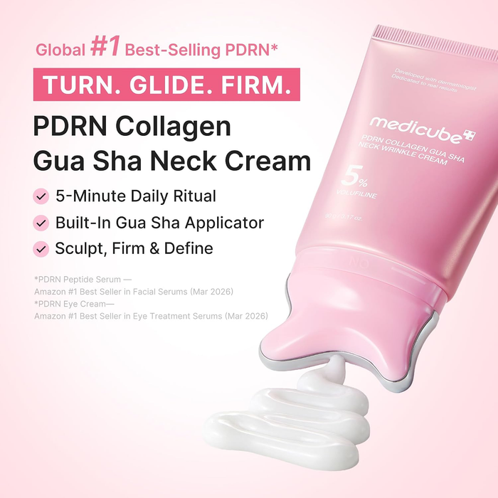 MEDICUBE PDRN Collagen Gua Sha Neck Wrinkle Cream 90g