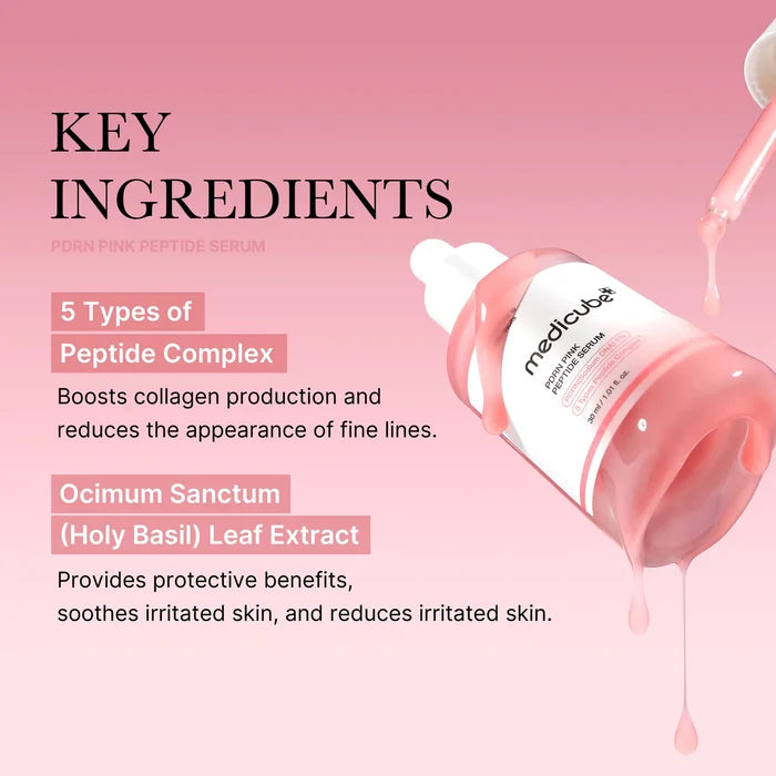 Medicube PDRN Pink Peptide Serum 30ml | GlamTouch UK