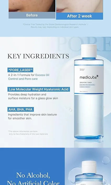 Medicube Zero Pore Toner 250Ml