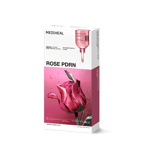 [MEDIHEAL] Rose PDRN Essential Mask Healthy Glow 24ml*10EA - Ballagrio