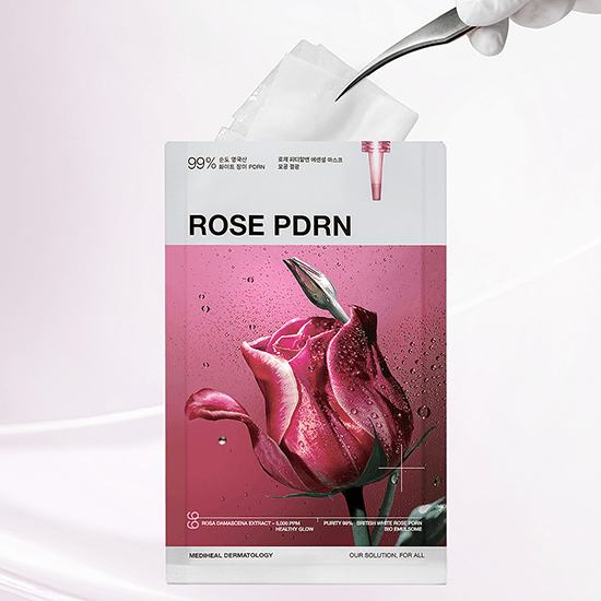 [MEDIHEAL] Rose PDRN Essential Mask Healthy Glow 24ml*10EA - Ballagrio