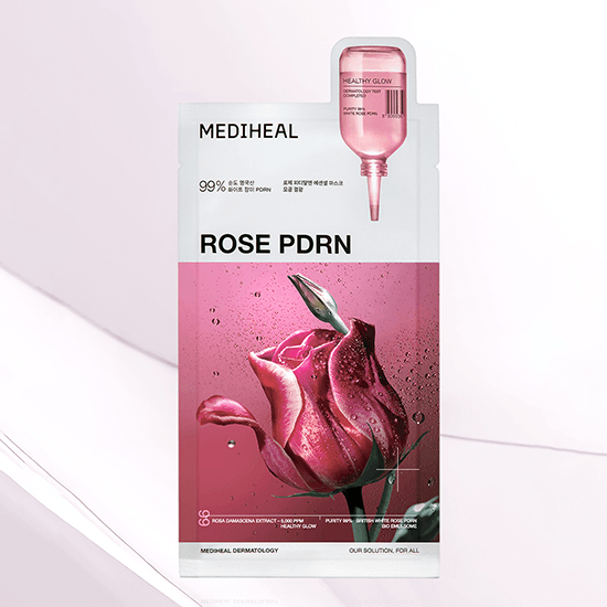 [MEDIHEAL] Rose PDRN Essential Mask Healthy Glow 24ml*10EA - Ballagrio