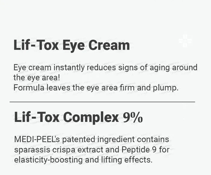 Medipeel Peptide9 Volume Lif-Tox Eye Cream 20Ml