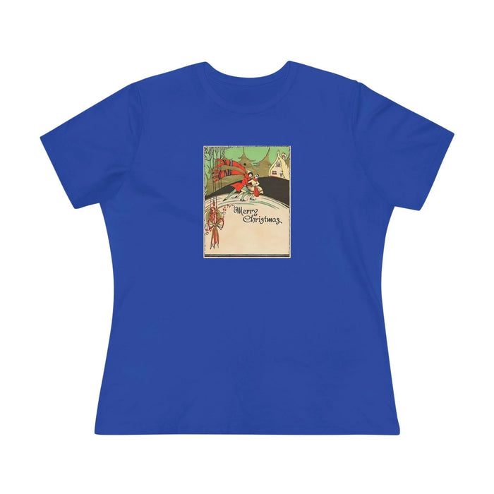 Merry Christmas - Ice Skating Couple - Women's Tee - Whippie's
