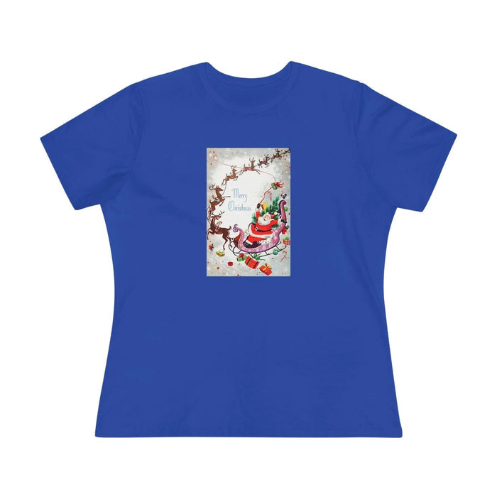Merry Christmas - Santa and His Sleigh - Women's Tee - Whippie's