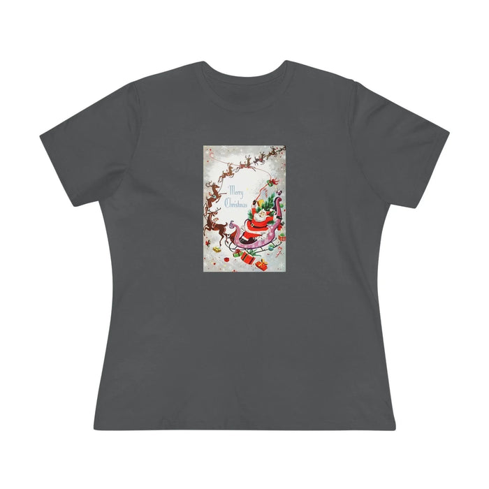 Merry Christmas - Santa and His Sleigh - Women's Tee - Whippie's