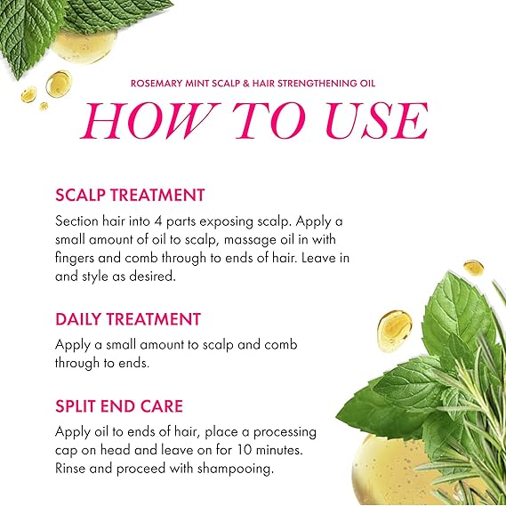 Mielle Rosemary Mint Scalp & Hair Stengthening Oil 59Ml