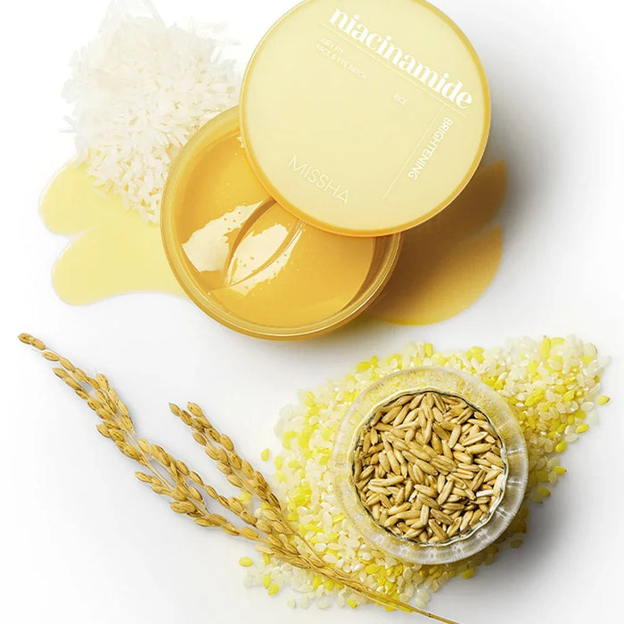 [MISSHA] Airy Fit Niacinamide Brightening Face & Eye Patch 60EA - Ballagrio