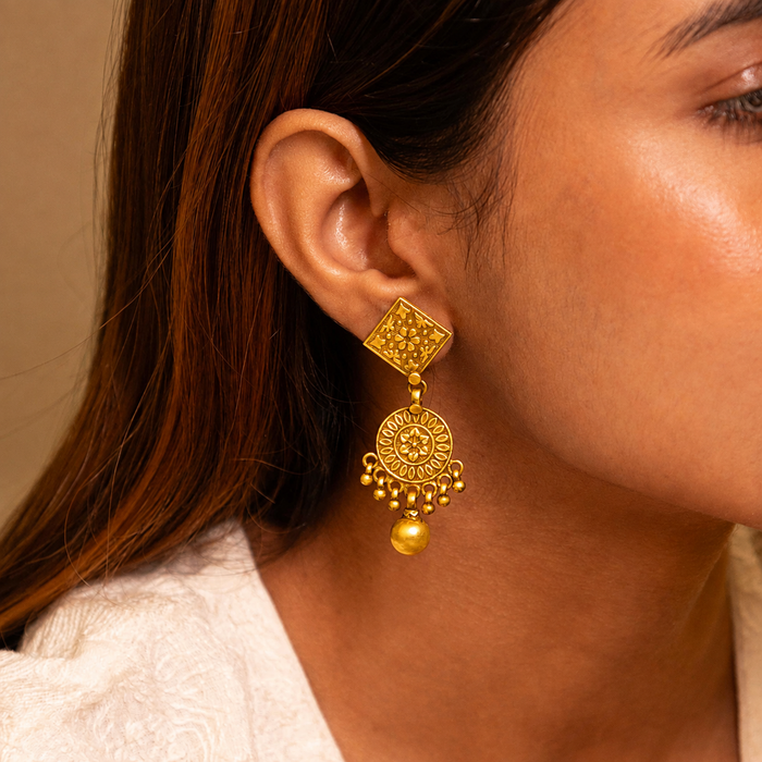 Mizoya Mandala Drop Earrings