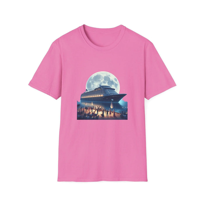 Moonlight Cruise Party 🛳️ Unisex T-Shirt - Dance the Night Away! 🌕 - Whippie's