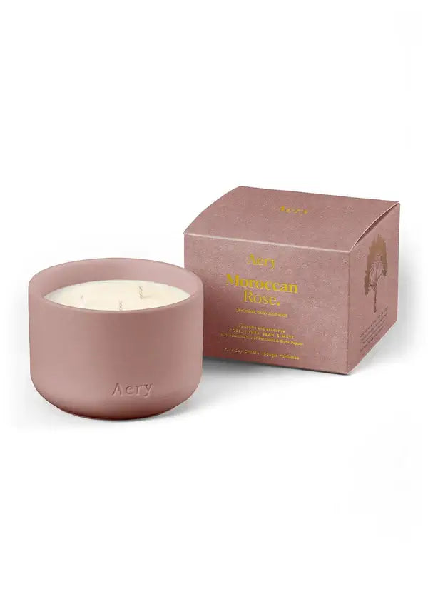 Moroccan Rose Triple Wick Candle - Aery Living