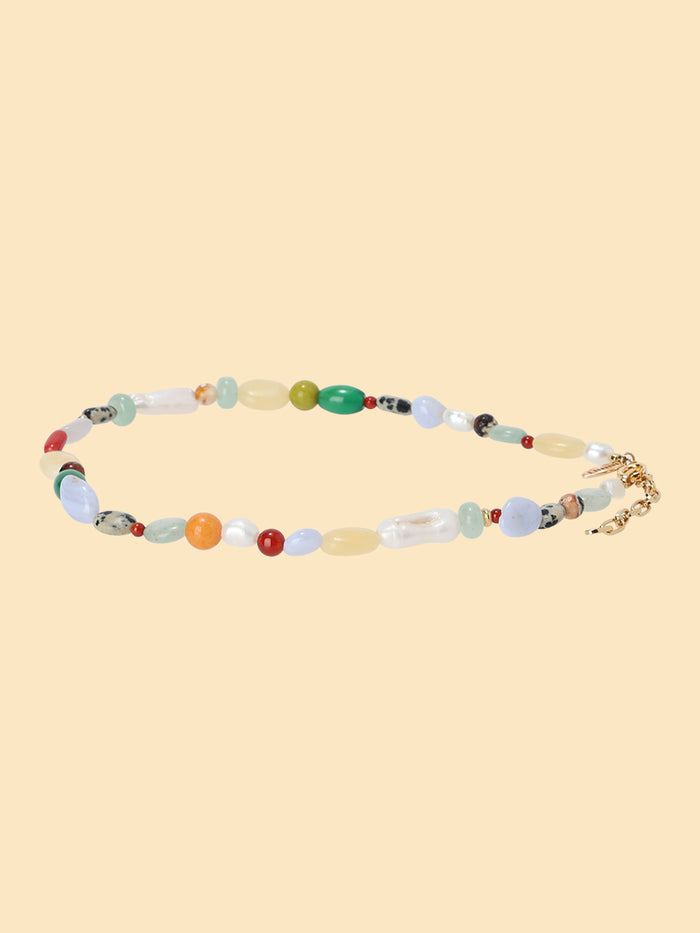 mulch stone necklace