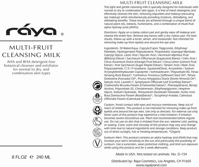 MULTI-FRUIT CLEANSING MILK (G-154) RAYA SPA - rayaspa