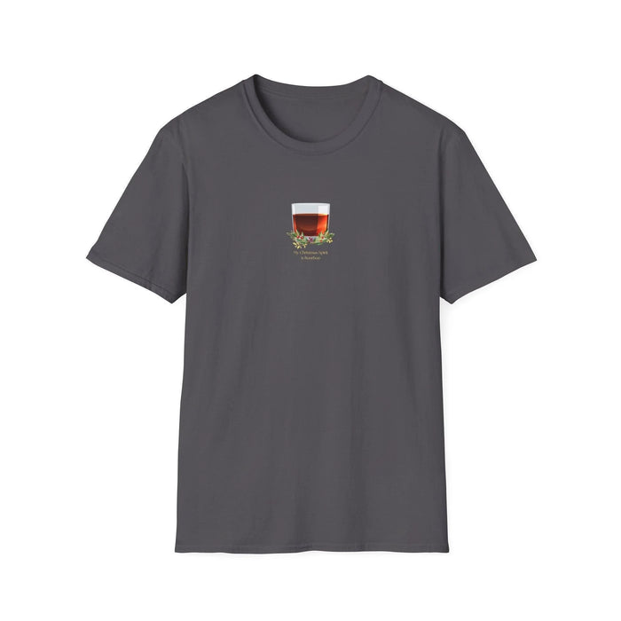 My Christmas Spirit is Bourbon 🥃🎄 - Unisex Softstyle T-shirt - Whippie's