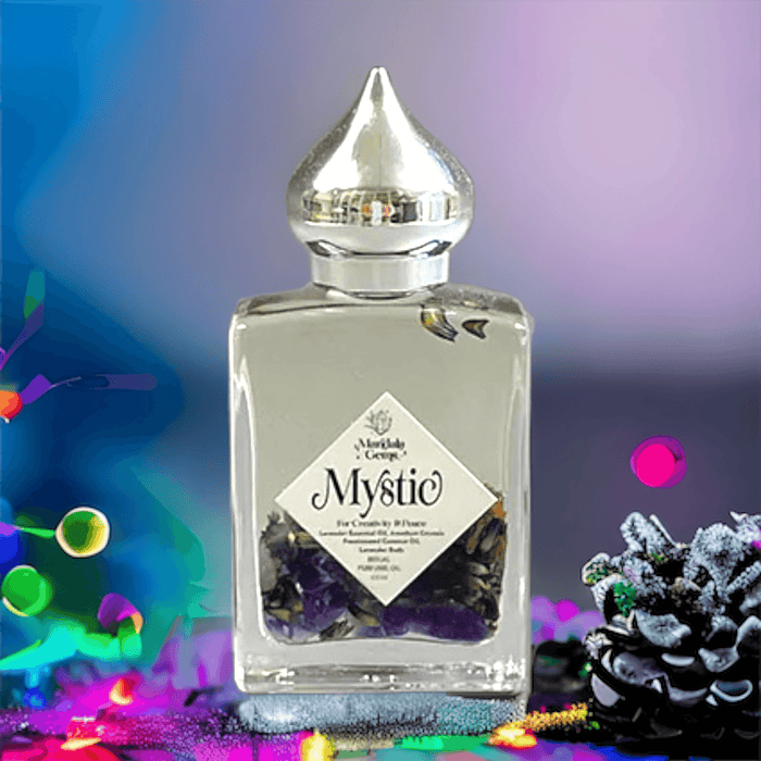 MYSTIC Amethyst + Lavender Crystal Infused Perfume Oil