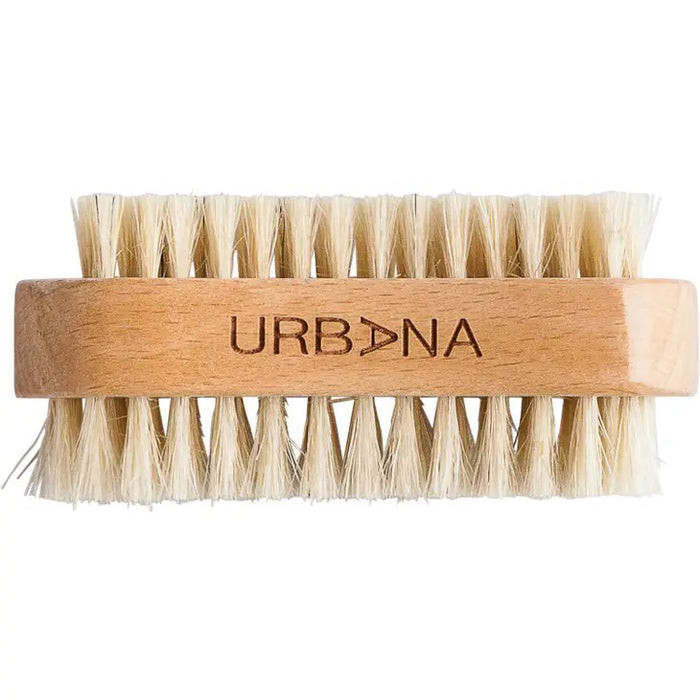 The NAIL BRUSH by EUROPEAN SOAPS, LLC features stiff, light bristles and a wooden handle—ideal for personal care routines and enhancing your home spa experience.
