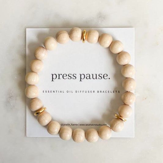Natural Press Pause Bracelet