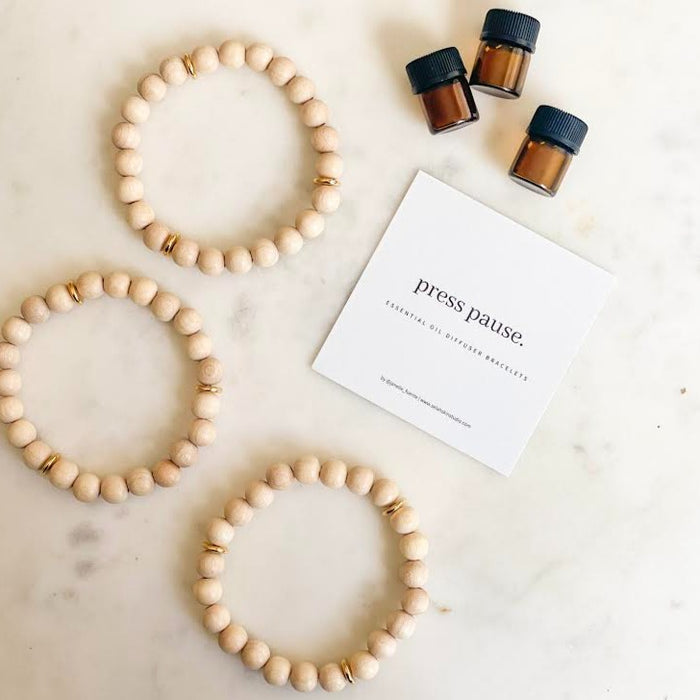 Natural Press Pause Bracelet