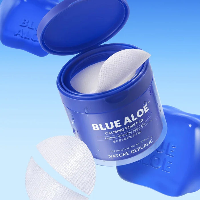 [Nature Republic] Blue Aloe Calming Pore Pad 220g 70EA