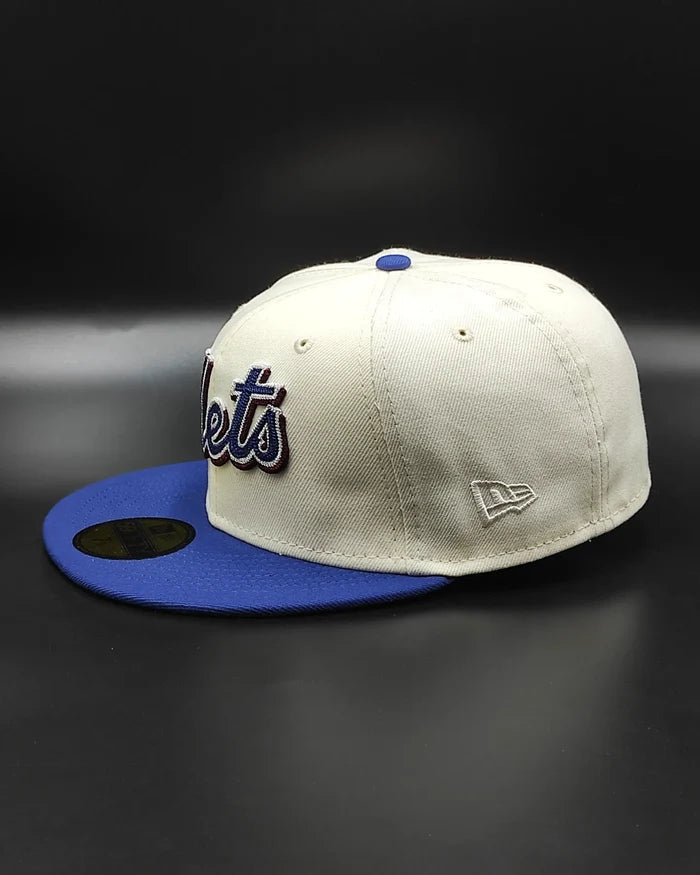 New Era 59 FIFTY Chaín stitch New York Mets - white - royal