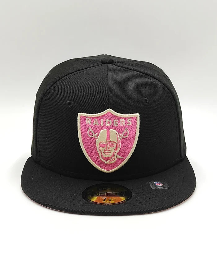 New Era 59fifty cookies & cream raiders hat - black