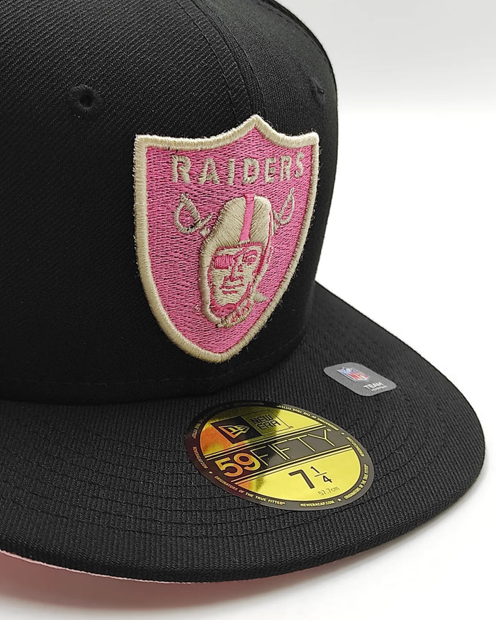 New Era 59fifty cookies & cream raiders hat - black