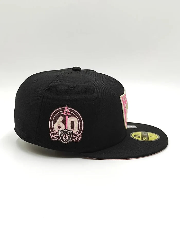 New Era 59fifty cookies & cream raiders hat - black