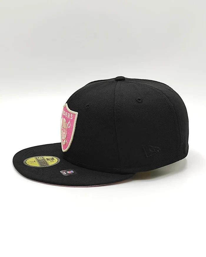 New Era 59fifty cookies & cream raiders hat - black