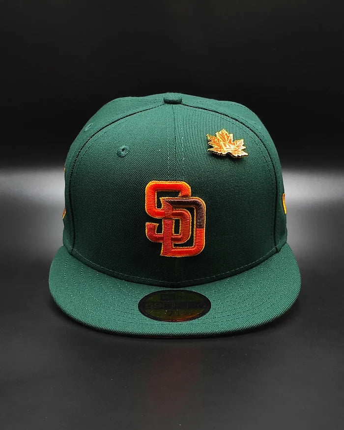 New Era 59fifty San Diego Padres MLB colección LEAFY 🍁