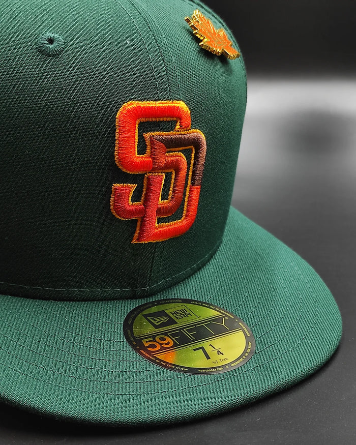 New Era 59fifty San Diego Padres MLB colección LEAFY 🍁