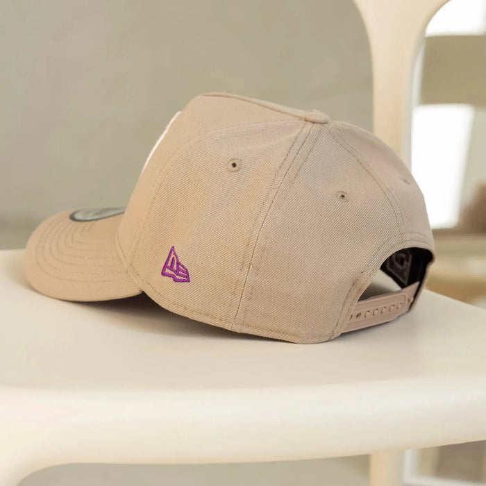 New Era 9Forty A-frame Anaheim Angels 50TH Anniversary Camel / Sparkling Grape 🍇UV CAP + pin 📌