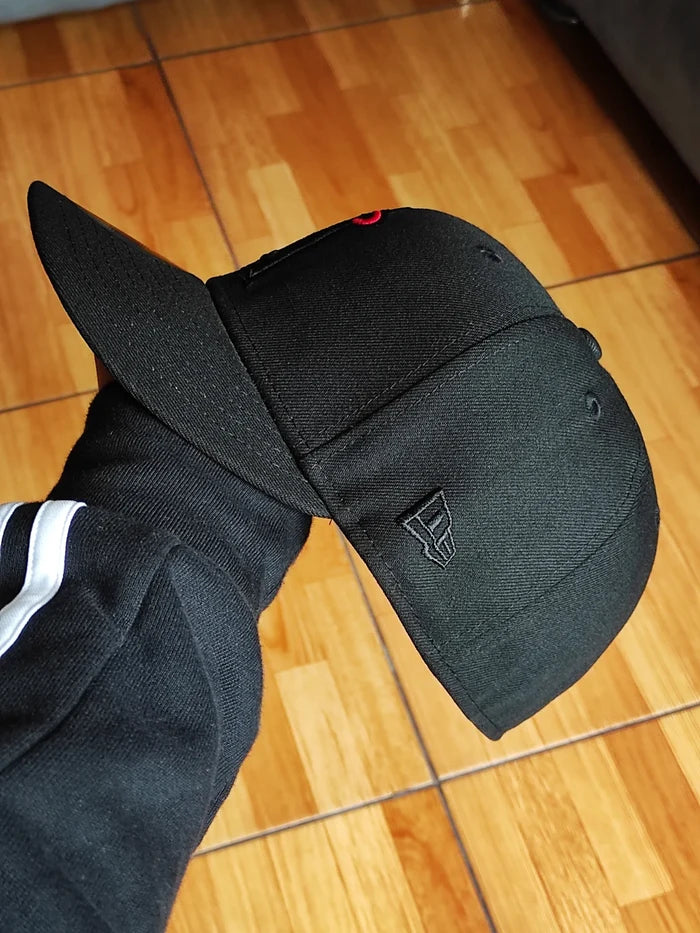 New Era Anaheim Angels 50th Anniversary Blackout Red Edition 59Fifty Fitted Hat
