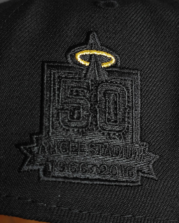 New Era Anaheim Angels Gold Black Classic 9Forty A Frame Snapback Hat