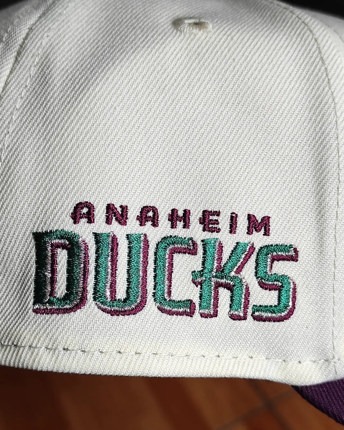New Era Anaheim Ducks Chrome Plum Two Tone Edition 9Forty A Frame Snapback Hat