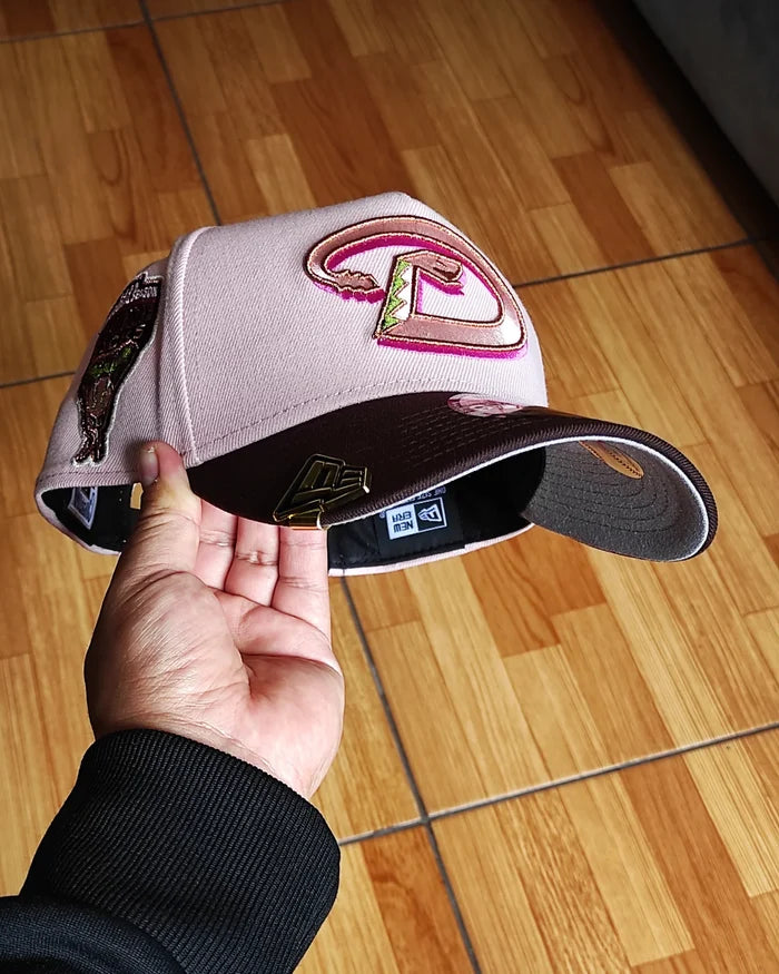 New Era Arizona diamondbacks 1998 inaugural season pink Brown 9 FORTY A Frame snapback🍨