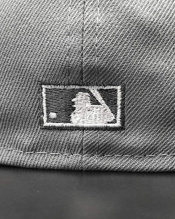 New Era Brooklyn Dodgers Black Visor Pink Bottom Ebbets Field Side Patch gray 59Fifty Fitted