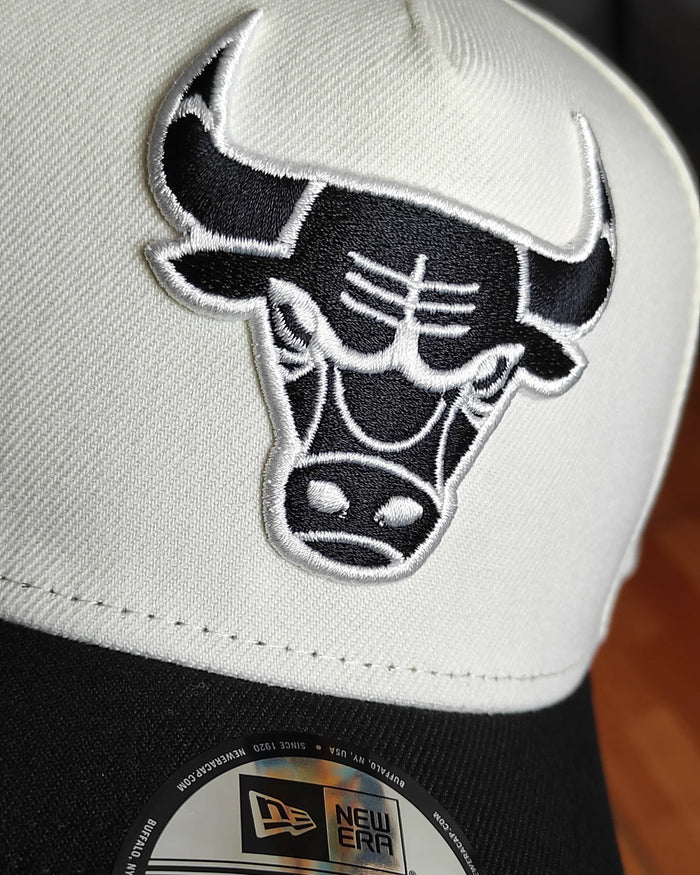 New Era Chicago Bulls Chrome black two tone 9forty a-frame