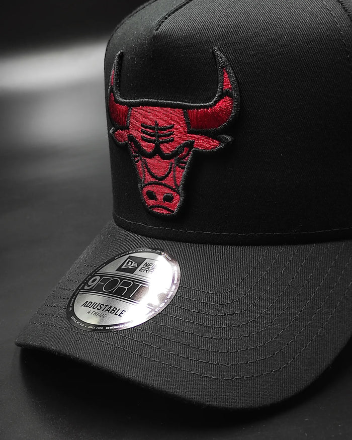 New Era Chicago bulls 'Negro & Scarlet' 9FORTY A-Frame Snapback