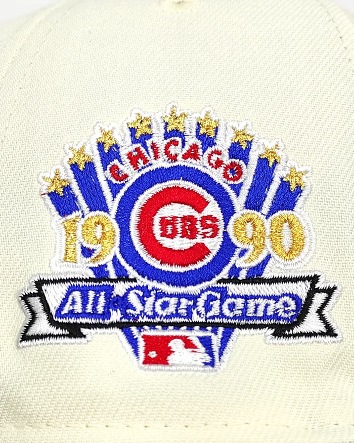 New Era Chicago Cubs Throwback White 59FIFTY Fitted