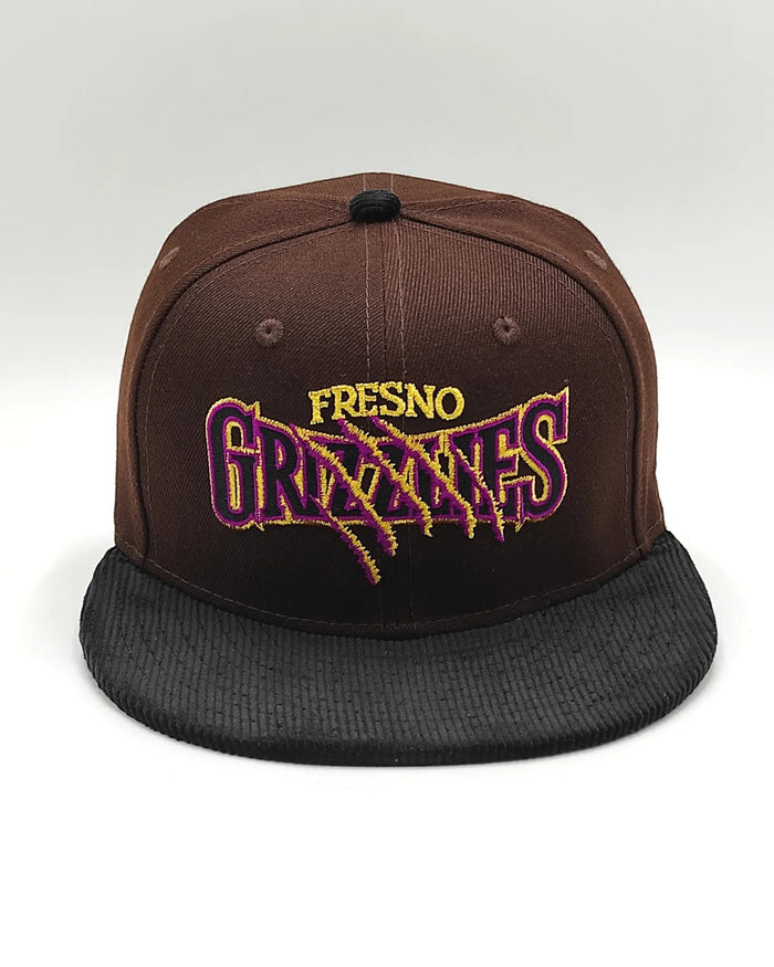 New Era Fresno Grizzlies Burnt Purple Cord Prime Two Tone 59 Fifty
