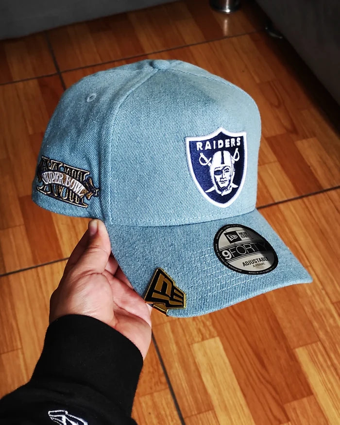 New Era Las Vegas Raiders DENIM👖super Bowll 9FORTY AFRAME