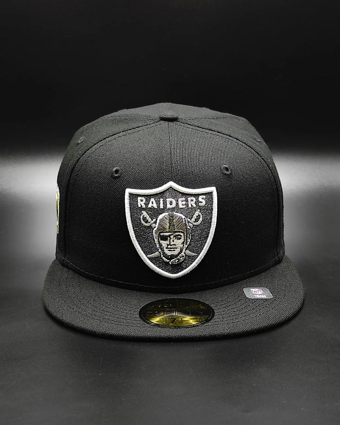 New Era Las Vegas Raiders super bowl xv black edition 59fifty fitted hat