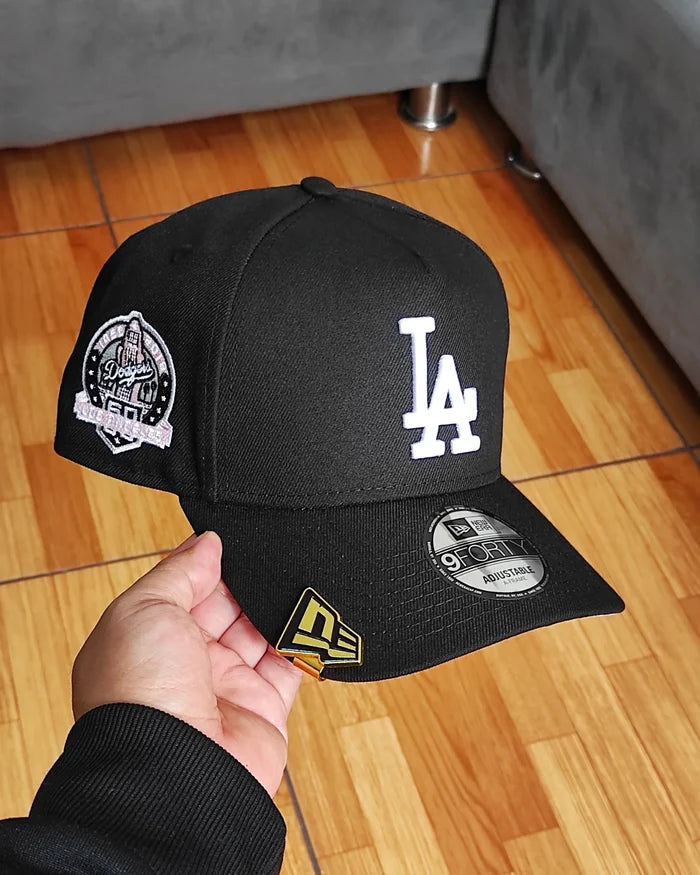 New Era Los Angeles Dodgers Black/pink  60th Anniversary 9Forty A-Frame Snapback