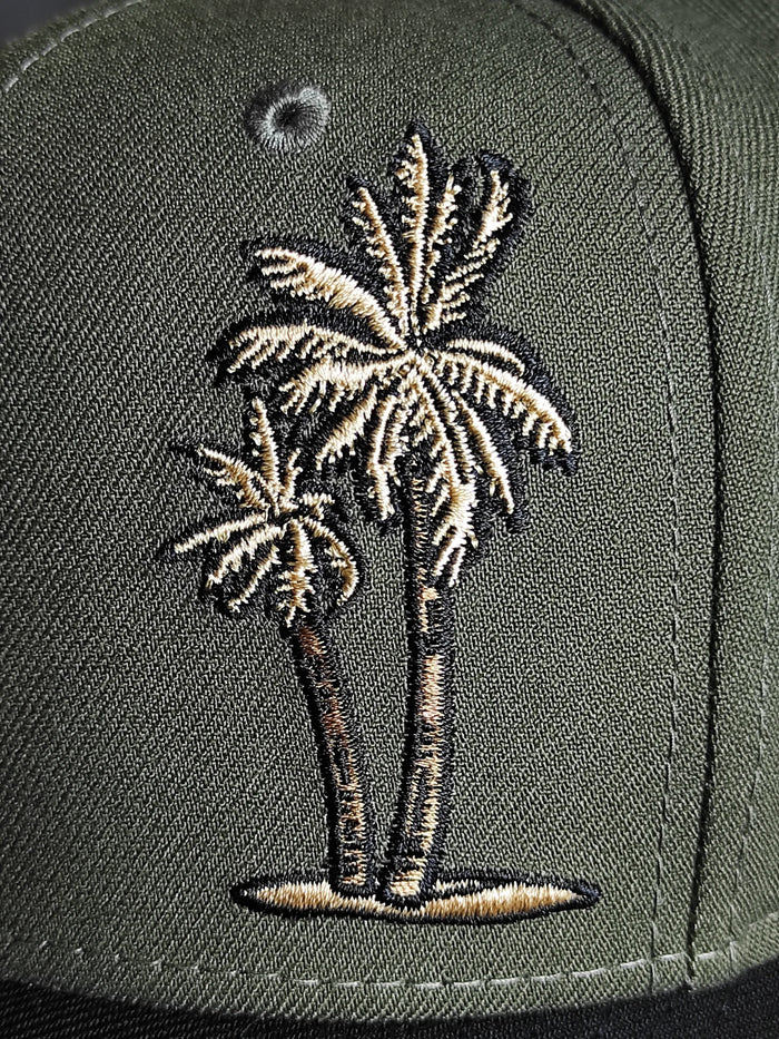 New Era Los Angeles Dodgers palm 🌴two Tone olive black 9FIFTY snapback