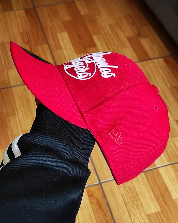 New Era Los Angeles Dodgers script flower red 59 FIFTY FITTED