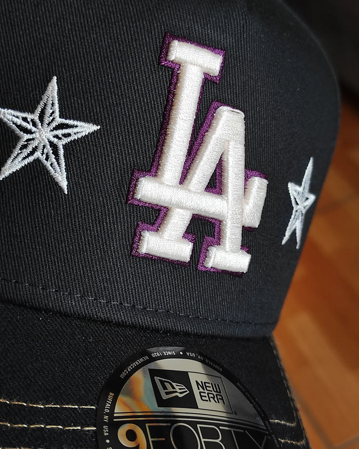 New Era Los Angeles Dodgers Star ✨ black/purple  9 FORTY A-FRAME