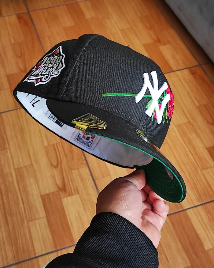 New Era New York Yankees World Series 1999 Black Rose Edition 59Fifty Fitted Hat