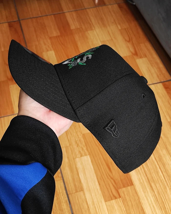 New Era Oakland Athletics Black Metallics 9Forty A Frame Snapback Hat