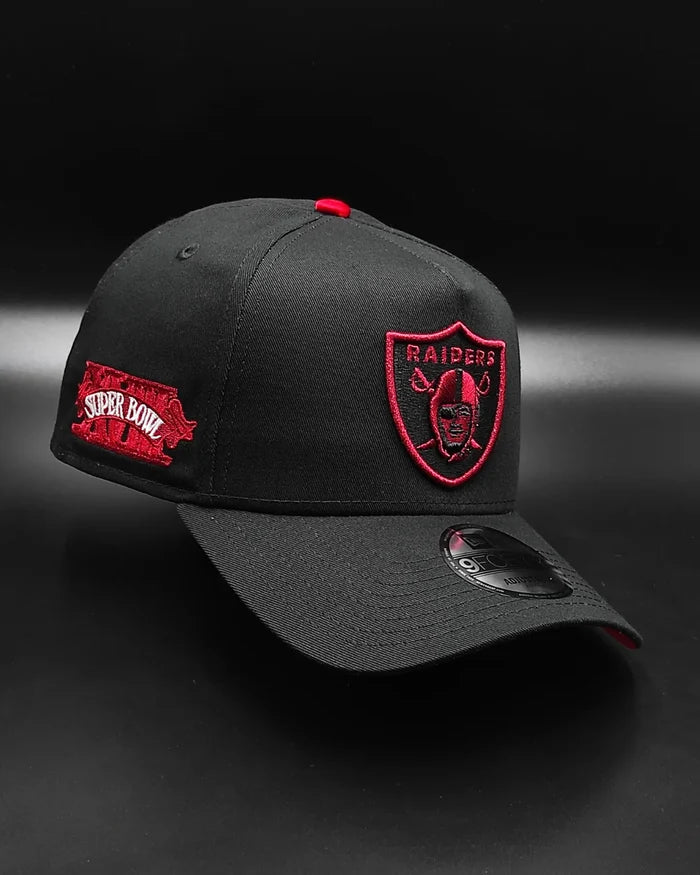 New Era Oakland Raiders 'Negro & Scarlet' 9FORTY A-Frame Snapback