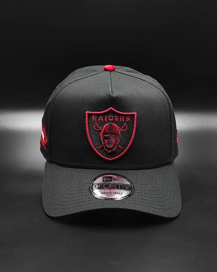 New Era Oakland Raiders 'Negro & Scarlet' 9FORTY A-Frame Snapback